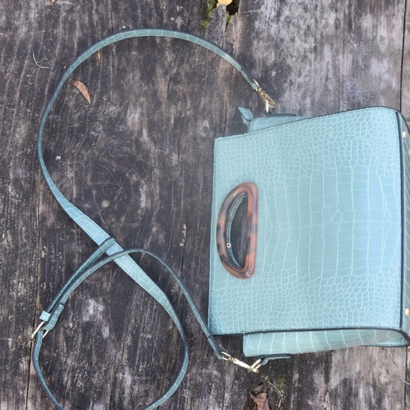 Scale Teal & Tortoise Handbag - Picture 3 of 5